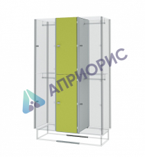 ШКАФ ДЛЯ РАЗДЕВАЛОК ДВУХСЕКЦИОННЫЙ